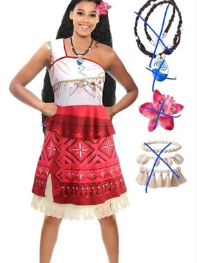 Women's Moana Princess Costume Dress Only